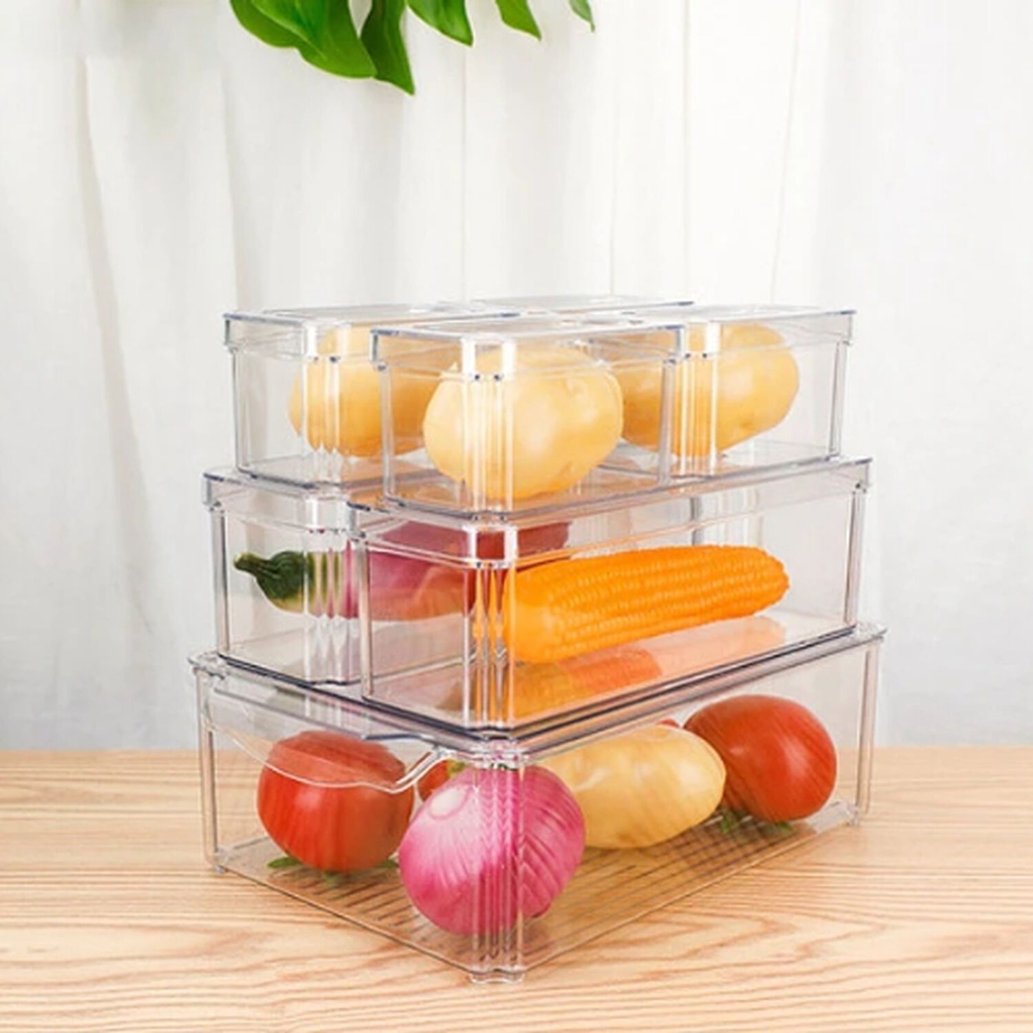 Set 7 Contenedores Refrigerador Cocina Despensa Con Tapa image number 2.0