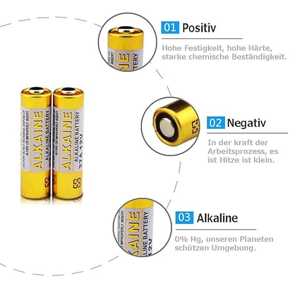 Pilas Para Controles Juguetes 27a 12v L828 Para Juguetes Controles Etc image number 3.0