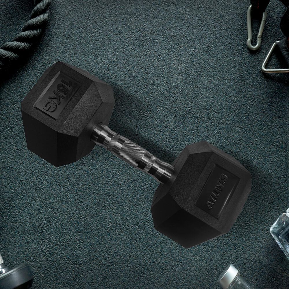 Mancuerna Hexagonal 15 Kg Negro image number 5.0