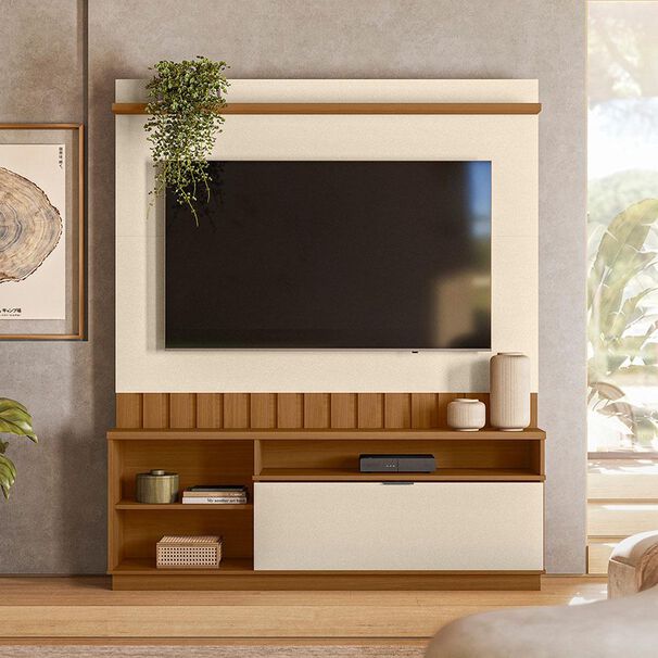 Rack Vekkahome Home Tv Diamantina / 1 Puerta