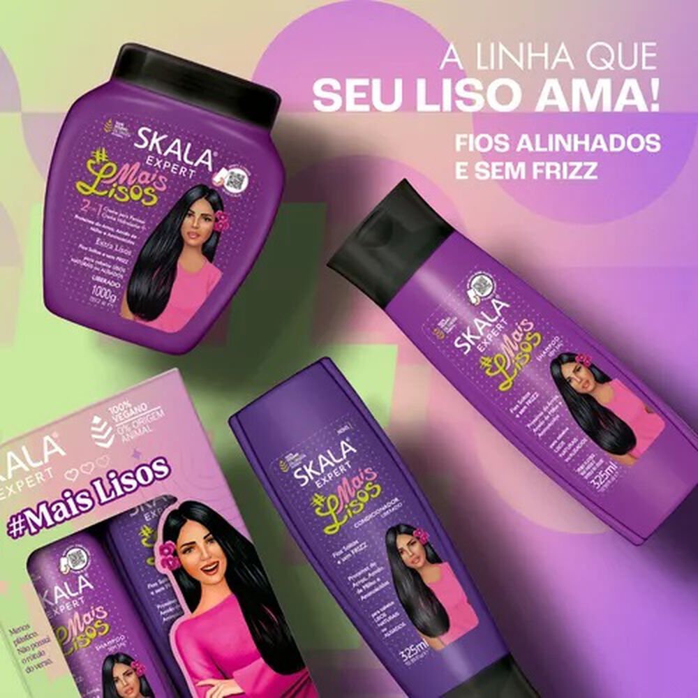 Kit Shampoo Y Acond Mais Lisos Skala Expert 650ml image number 3.0