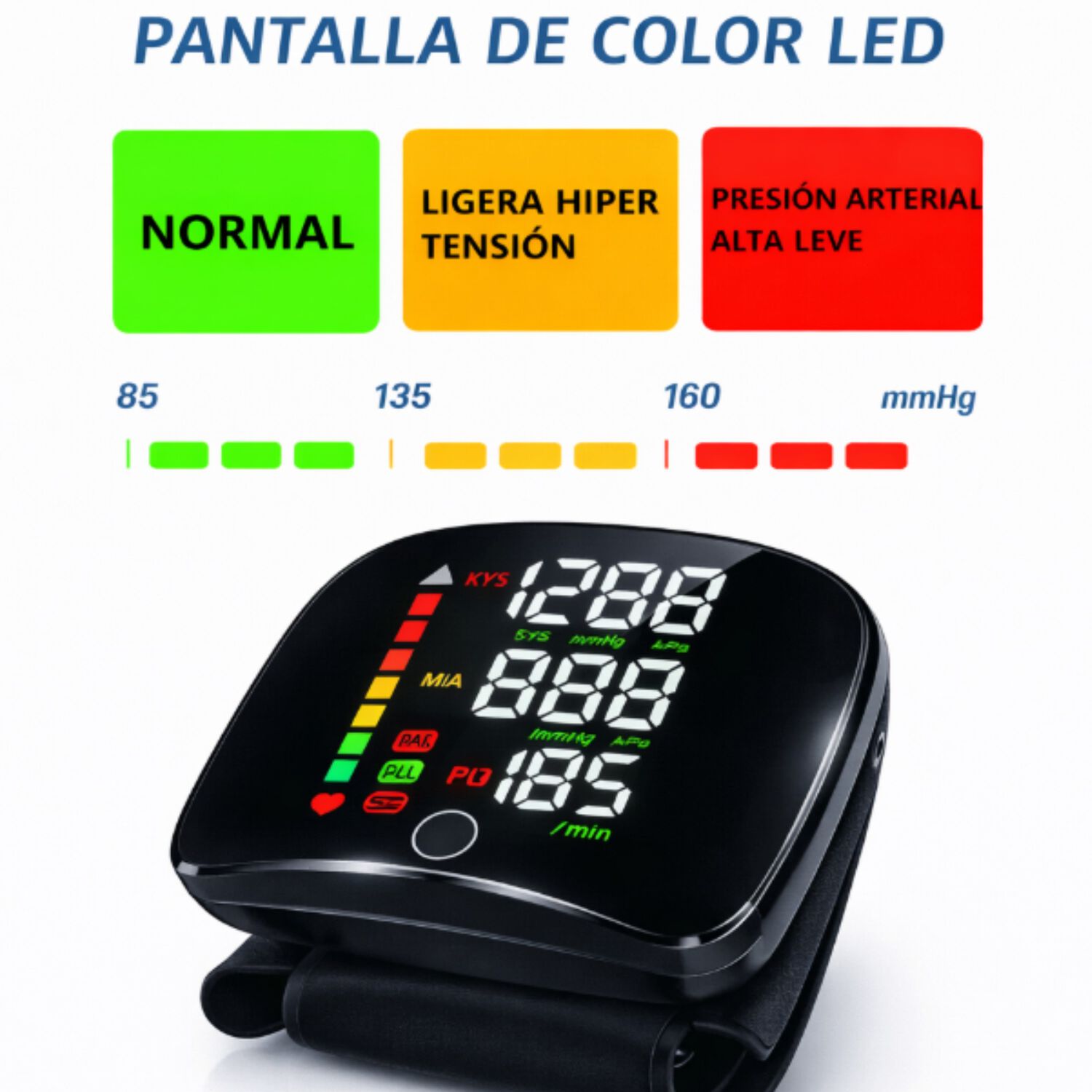 Tensi&oacute;metro Digital Mu&ntilde;eca Usb Recargable Con Voz image number 3.0