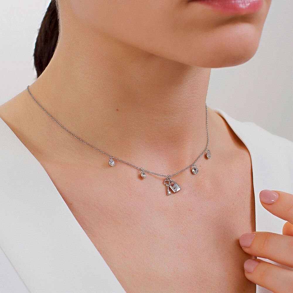 Collar Brosway Bhkl11 Plateado Mujer image number 1.0