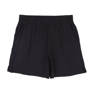 Bermuda B&aacute;sica Full Print Pretina El&aacute;sticada Tiro Medio Regular Mujer Geeps