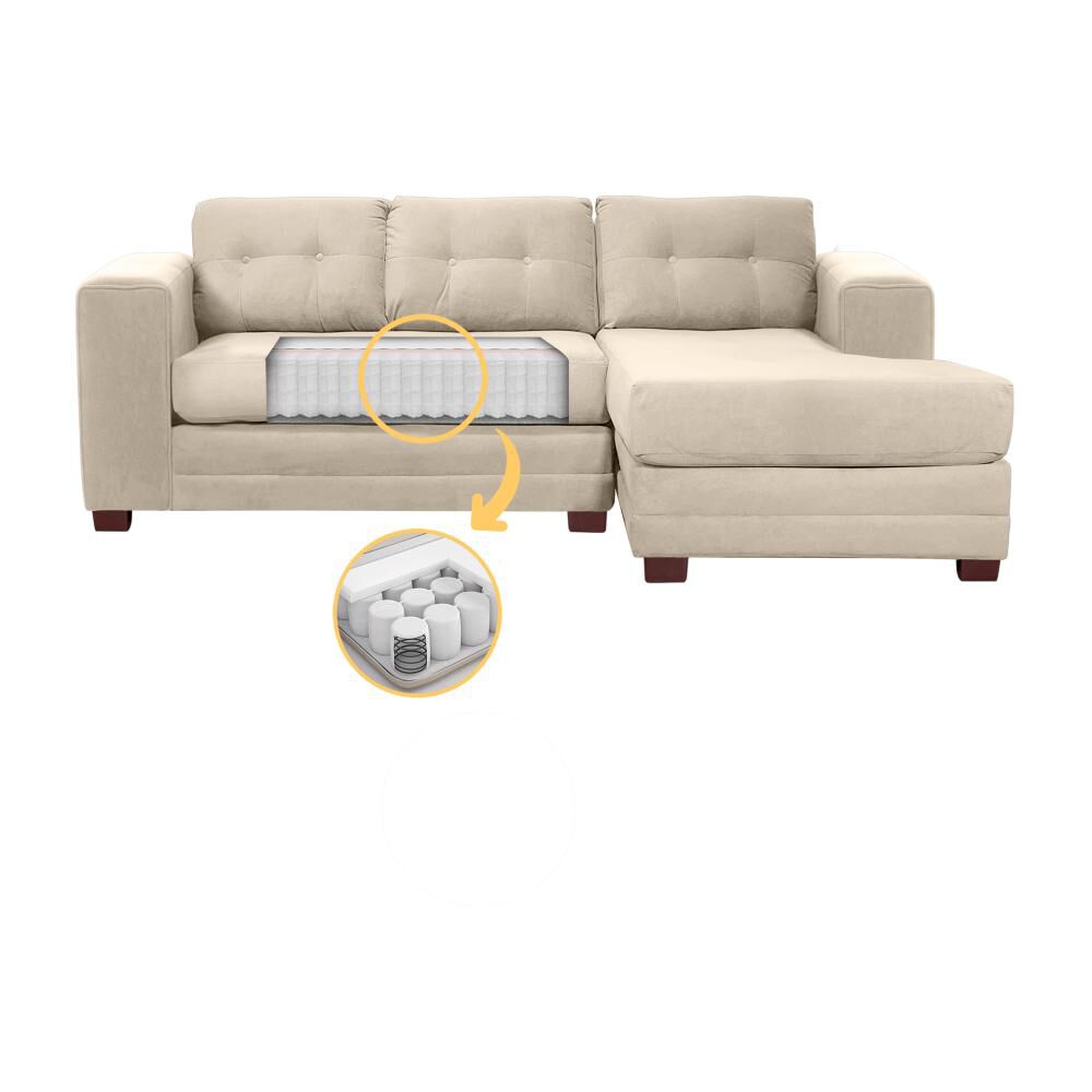 Sof&aacute; Seccional Living Factory Roma Derecho / 4 Cuerpos image number 3.0