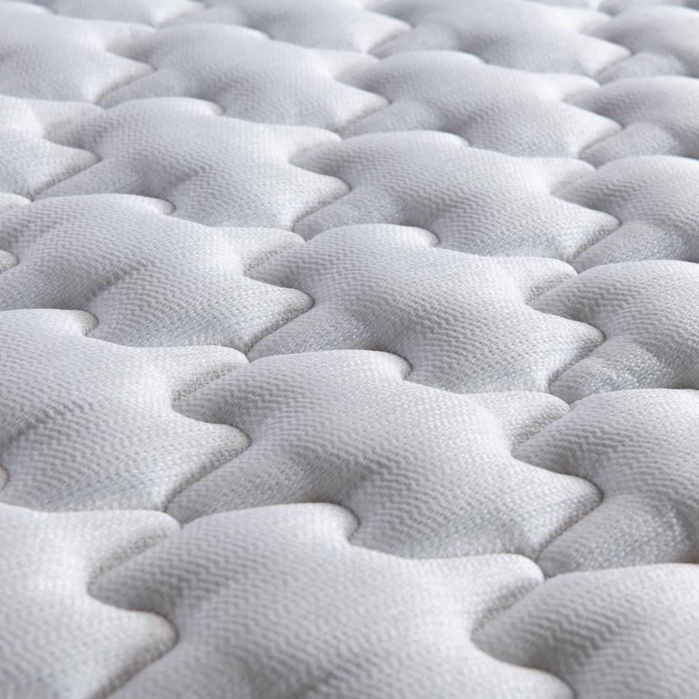 Cama Europea Rosen Wave / 1.5 Plazas / Base Normal + Set De Maderas Tabor Grafito image number 4.0