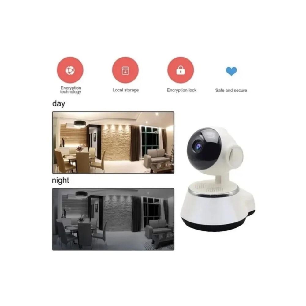 Camara De Seguridad Ip Wifi Hd 720p Con App Blanco image number 3.0