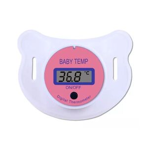 Chupete Term&oacute;metro Digital Beb&eacute;s Uso F&aacute;cil 7cm Rosa