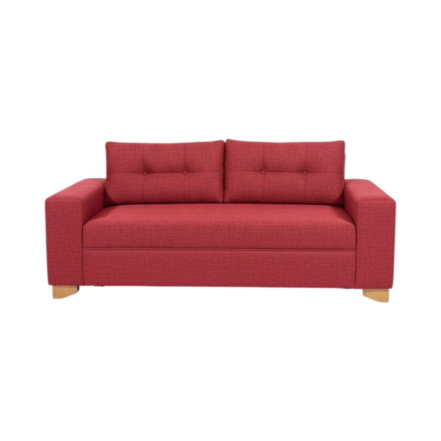 Sofa Paris Tres Cuerpos Lino Rojo image number 0.0