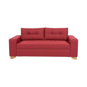 Sofa Paris Tres Cuerpos Lino Rojo