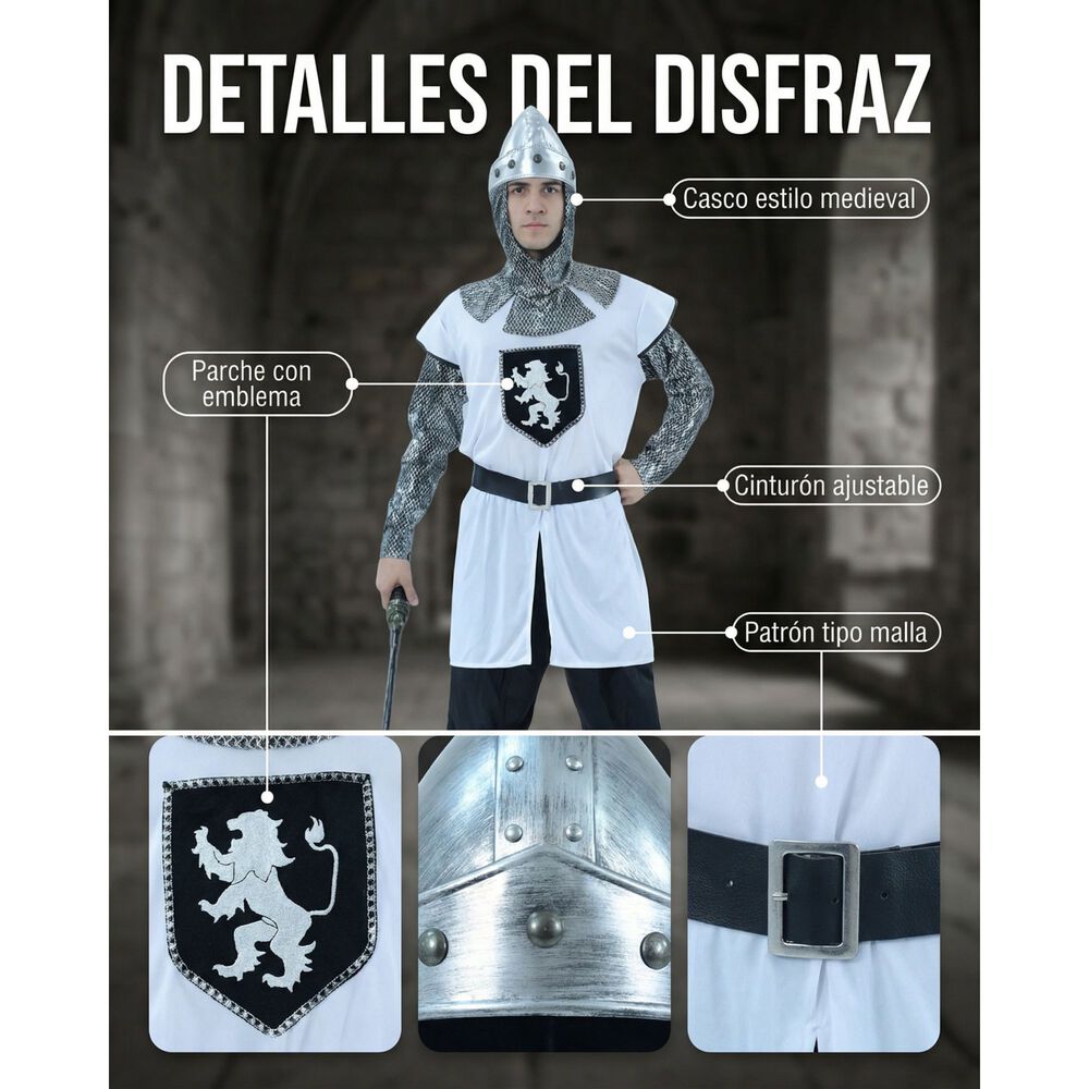 Disfraz Cosplay Caballero Medieval Piquero image number 2.0