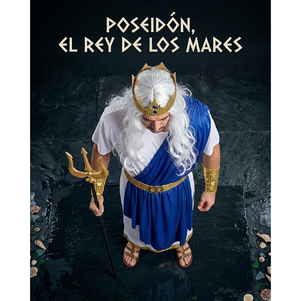 Disfraz Cosplay Poseid&oacute;n Dios Del Mar Griego image number 6.0