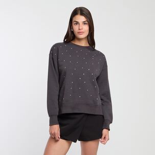 Polerón Estampado Regular Cuello Redondo Mujer Rolly Go