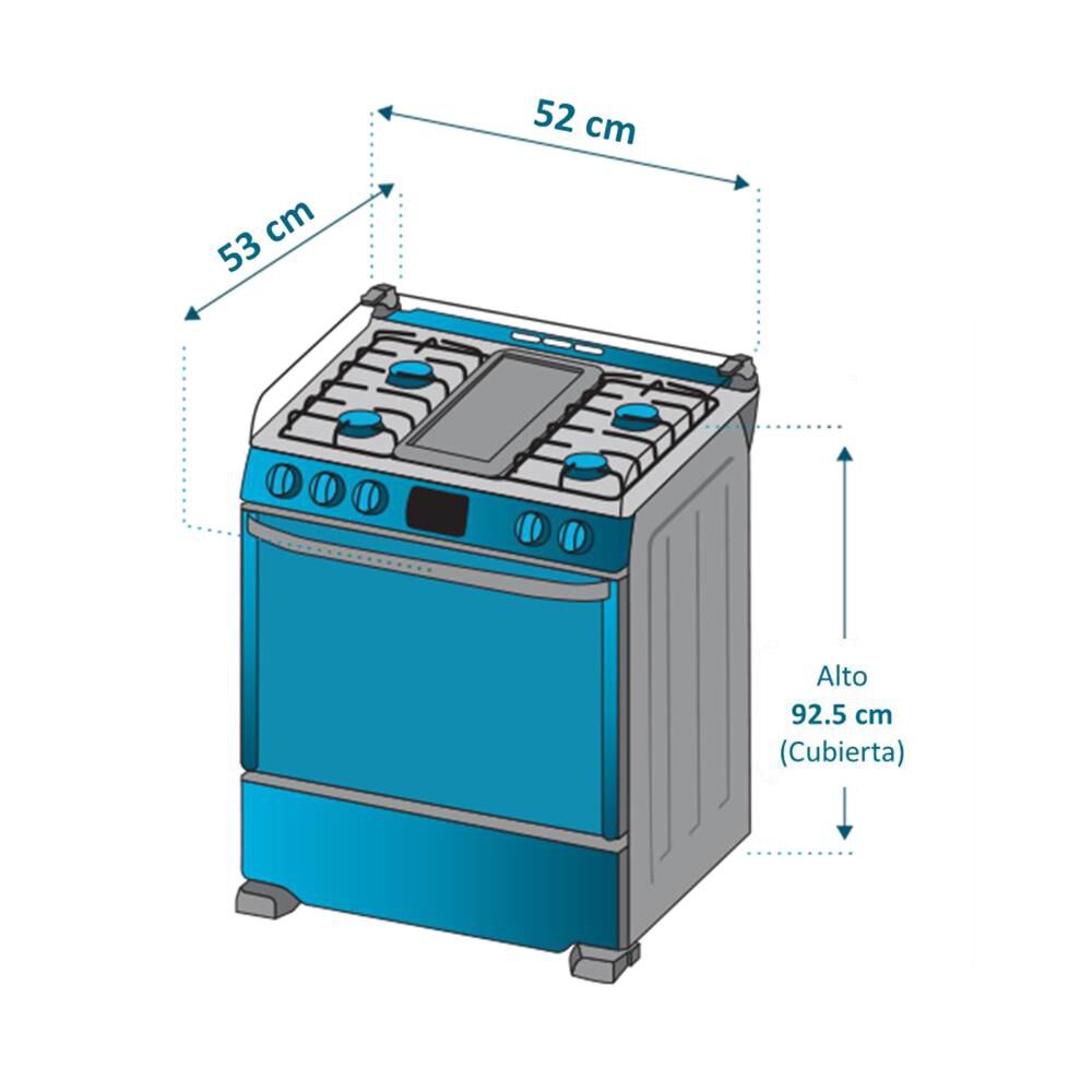 Cocina Mabe CMCC5515GCH-2 / 4 Quemadores image number 5.0