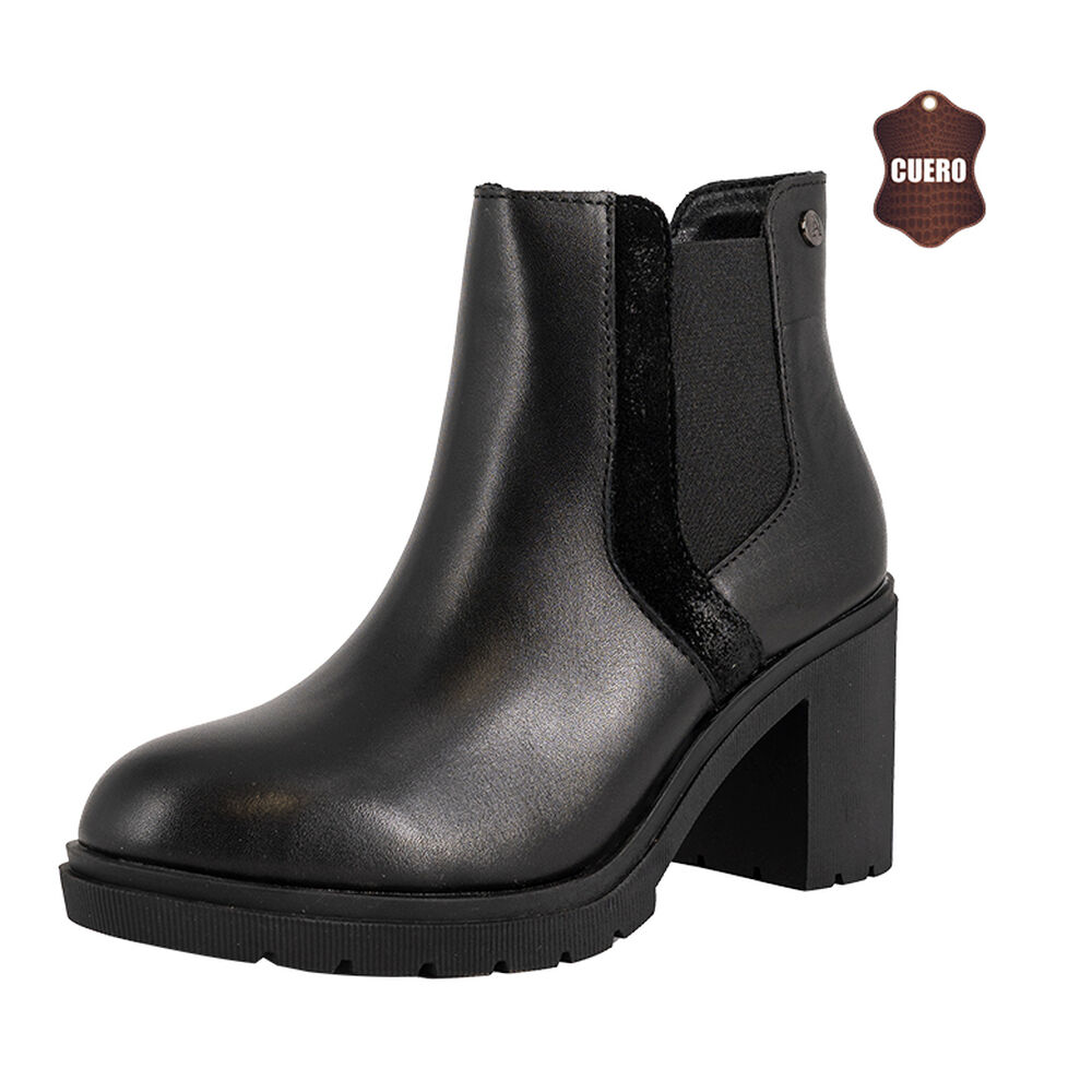 Botin De Cuero Zanra Negro Alquimia image number 0.0