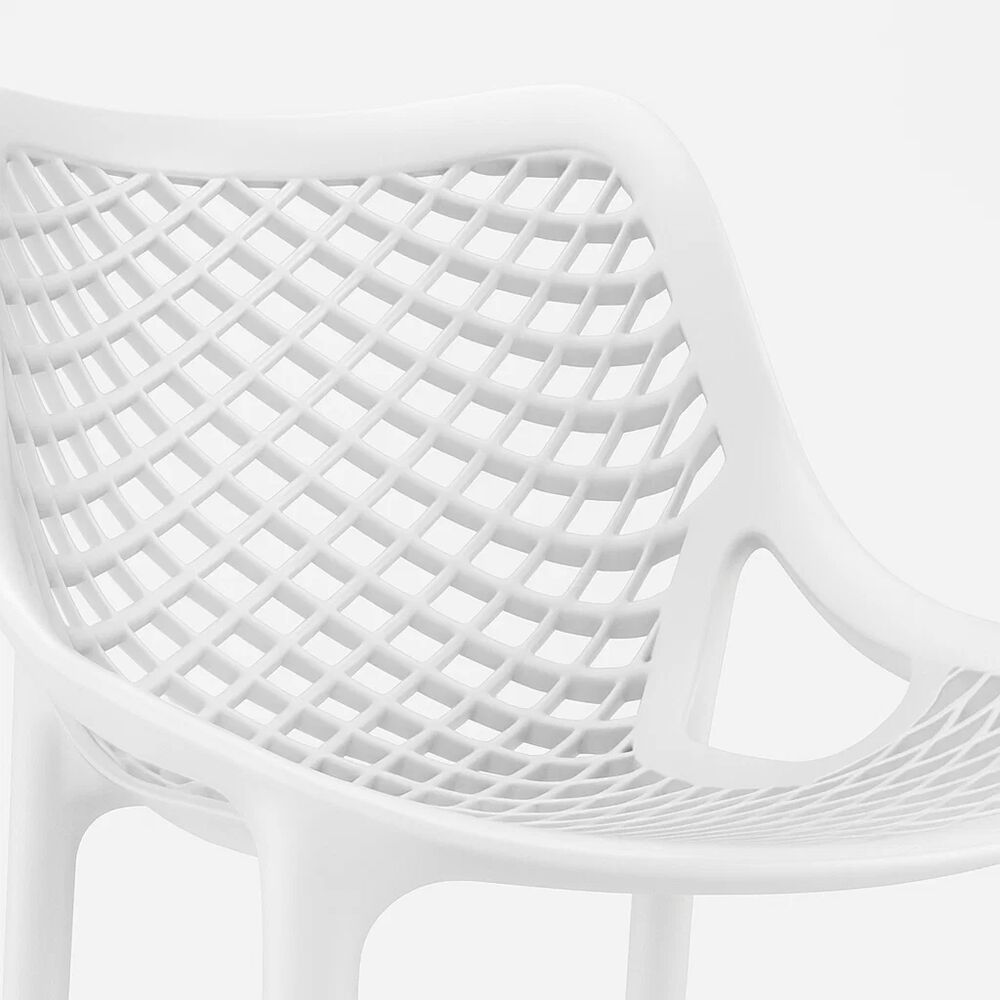 Taburete Piso De Bar Terraza Exterior Air Berlín - Blanco image number 11.0