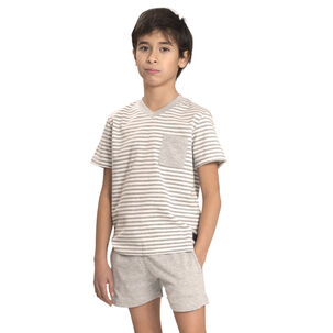 Pijama Algodón Short Y Polera