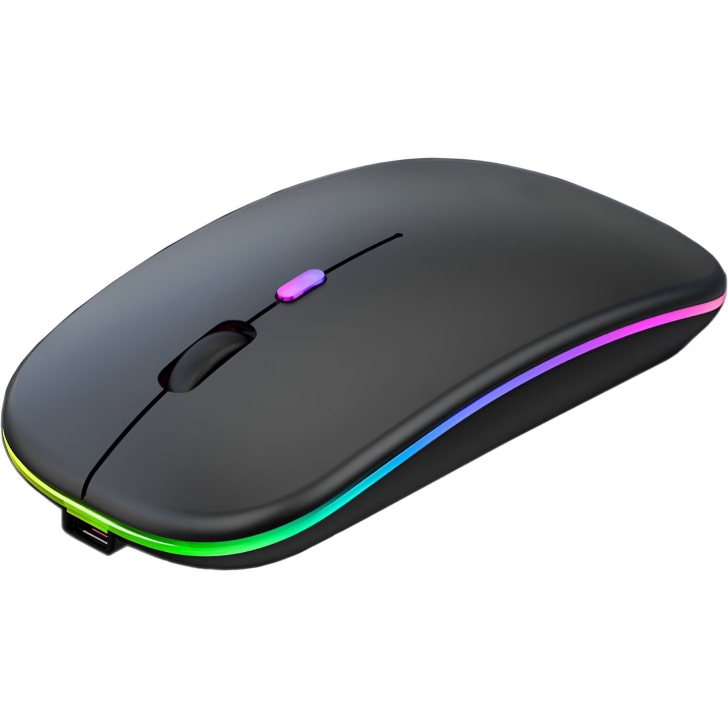 Mouse Inal&aacute;mbrico Dual Bluetooth + Usb 2g Recargable Rgb Bk image number 2.0
