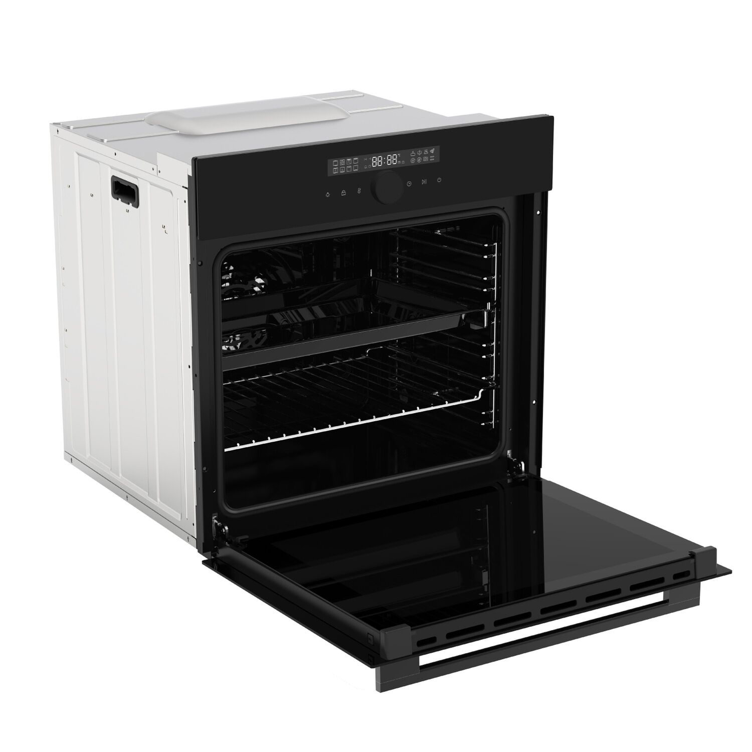 Horno El&eacute;ctrico Empotrable Gr&ouml;ner Deluxe Air Fry Black Matte 16f 76l image number 3.0