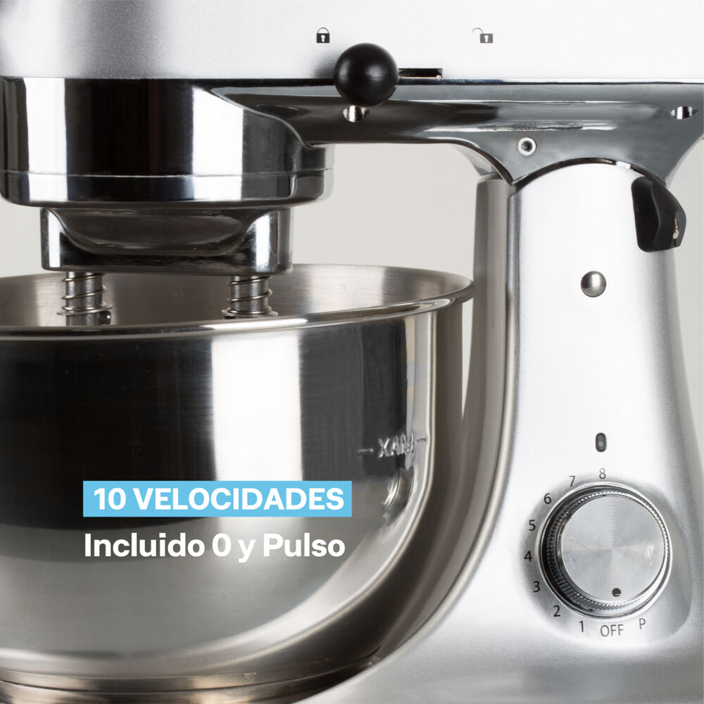 Batidora De Pedestal Hook Mixer Rojo Easyways image number 4.0