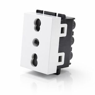 M&oacute;dulo Toma De Corriente 2p+t 10a Y 16a 250v, Blanco Lexo