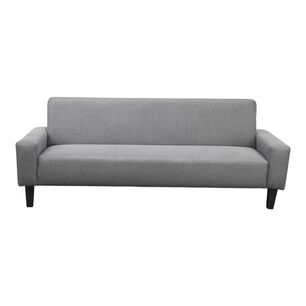 Fut&oacute;n Sof&aacute; Cama 3 Cuerpos Tapiz Genova - Con Reposabrazos (grafito)