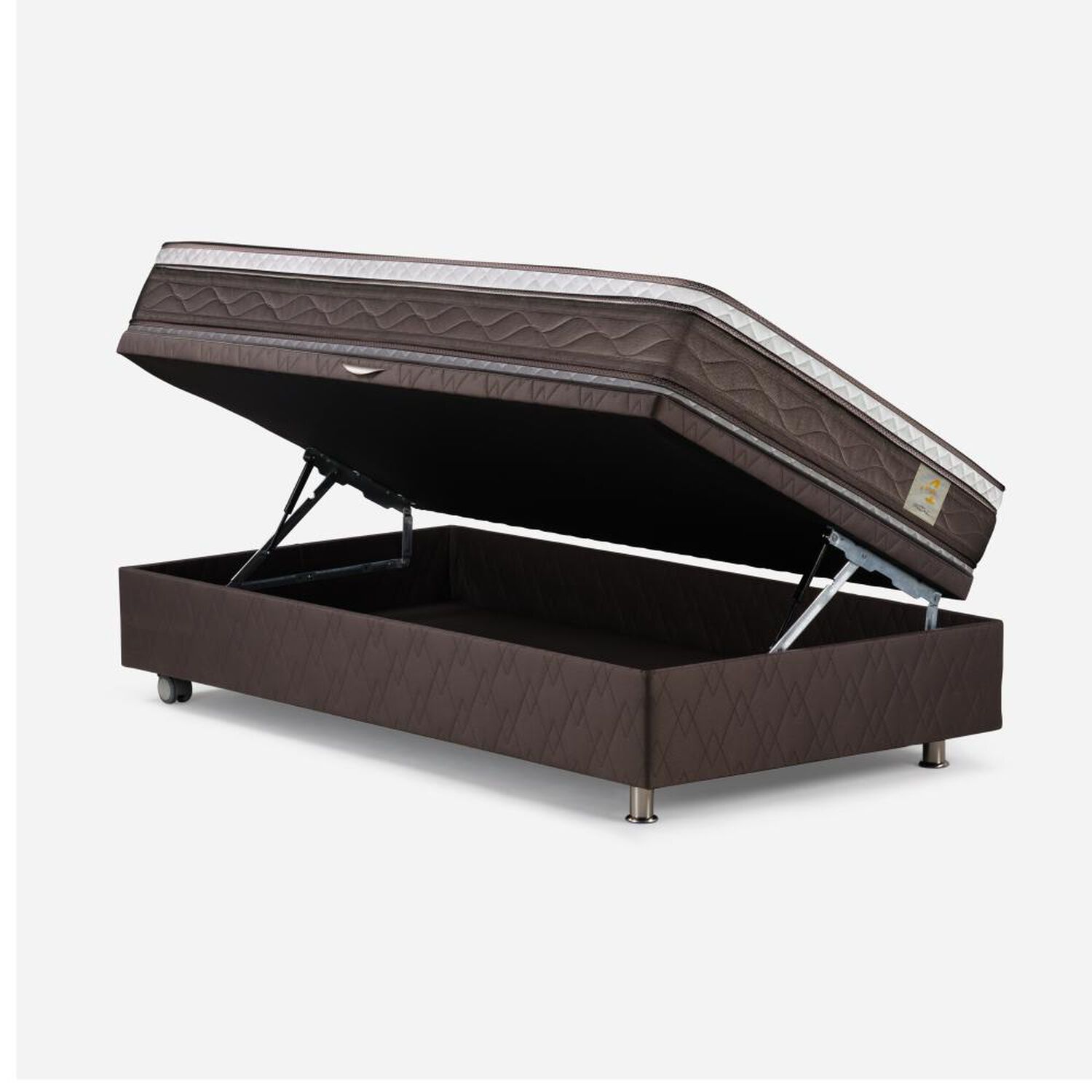 Cama Ba&uacute;l Rosen New Style 4 Plus / 1 Plaza / Base Normal + Set De Maderas image number 1.0