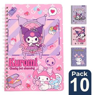 Pack 10 Cuadernos Universitarios Kuromi Surtidos 100 Hojas