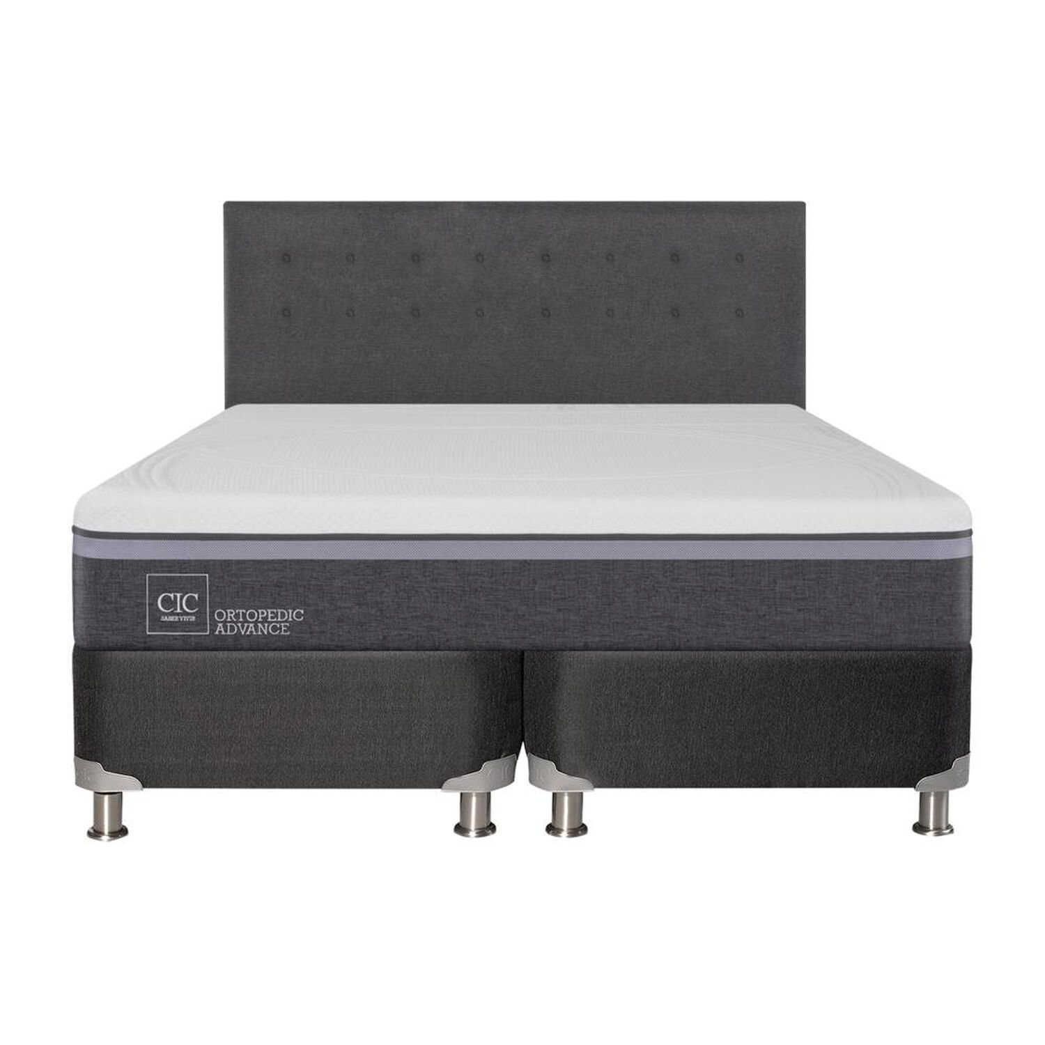 Box Spring Cic Ortopedic / King / Base Dividida + Respaldo image number 0.0