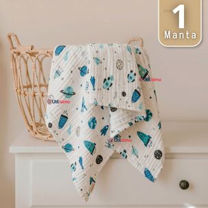 Manta Muselina 70x 70 Cm Beb&eacute; Ni&ntilde;o Multiuso 100% Algod&oacute;n Colores Surtidos