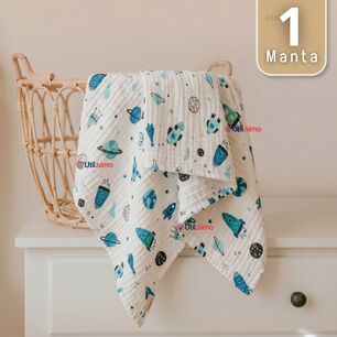 Manta Muselina 70x 70 Cm Beb&eacute; Ni&ntilde;o Multiuso 100% Algod&oacute;n Colores Surtidos