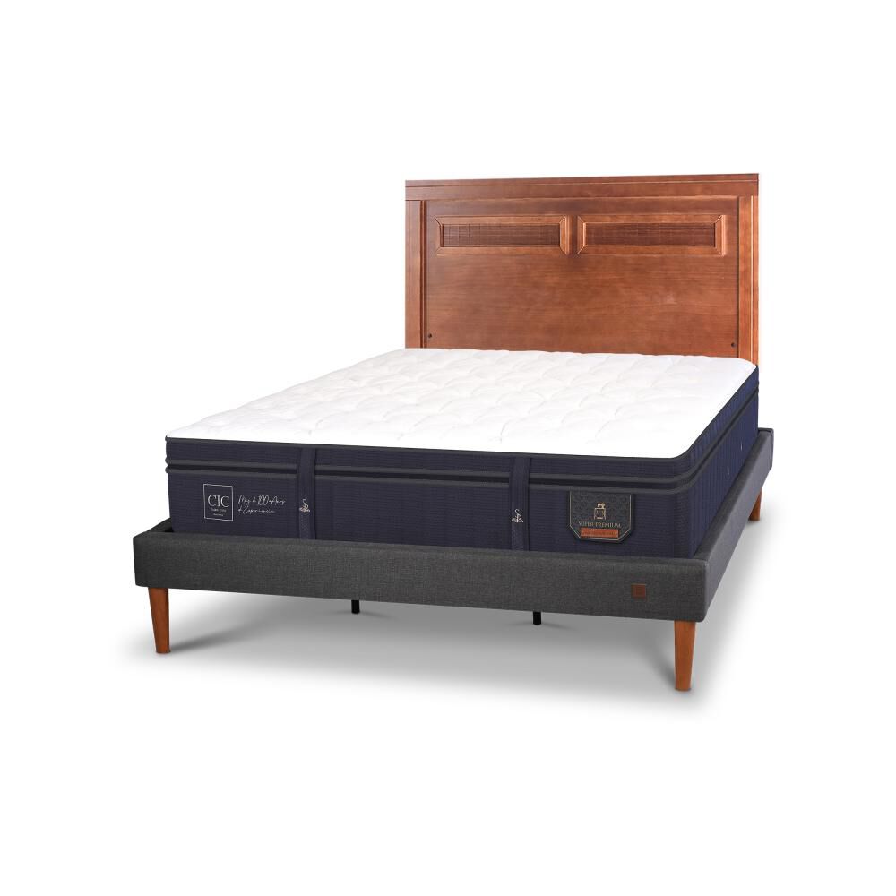 Cama Europea Cic Super Premium / King / Base Normal + Respaldo image number 8.0