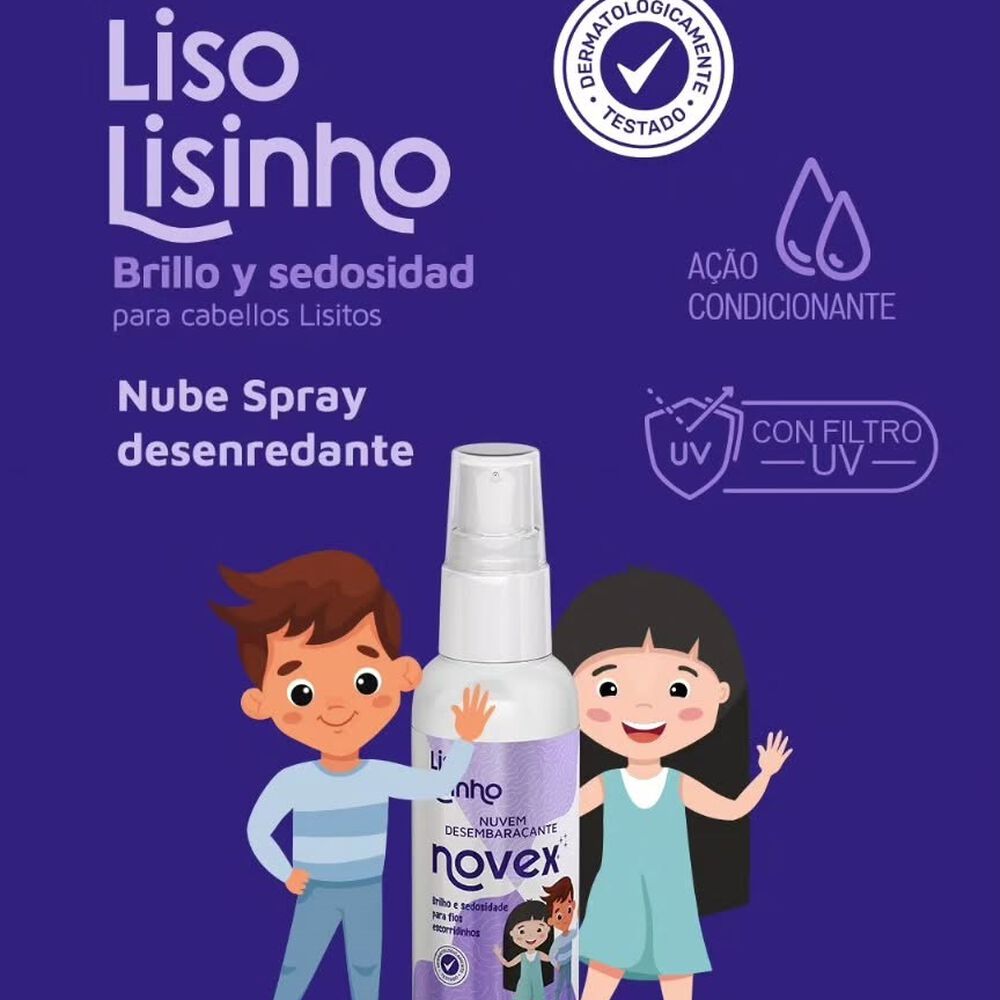 Desenredante De Cabellos Ni&ntilde;os Liso Lisinho Novex 120ml image number 2.0