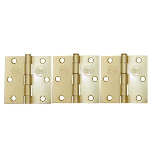 Pack 3 Bisagras Acero Odis 3&rdquo;&times;3&rdquo;&times;2,0mm - Bronce