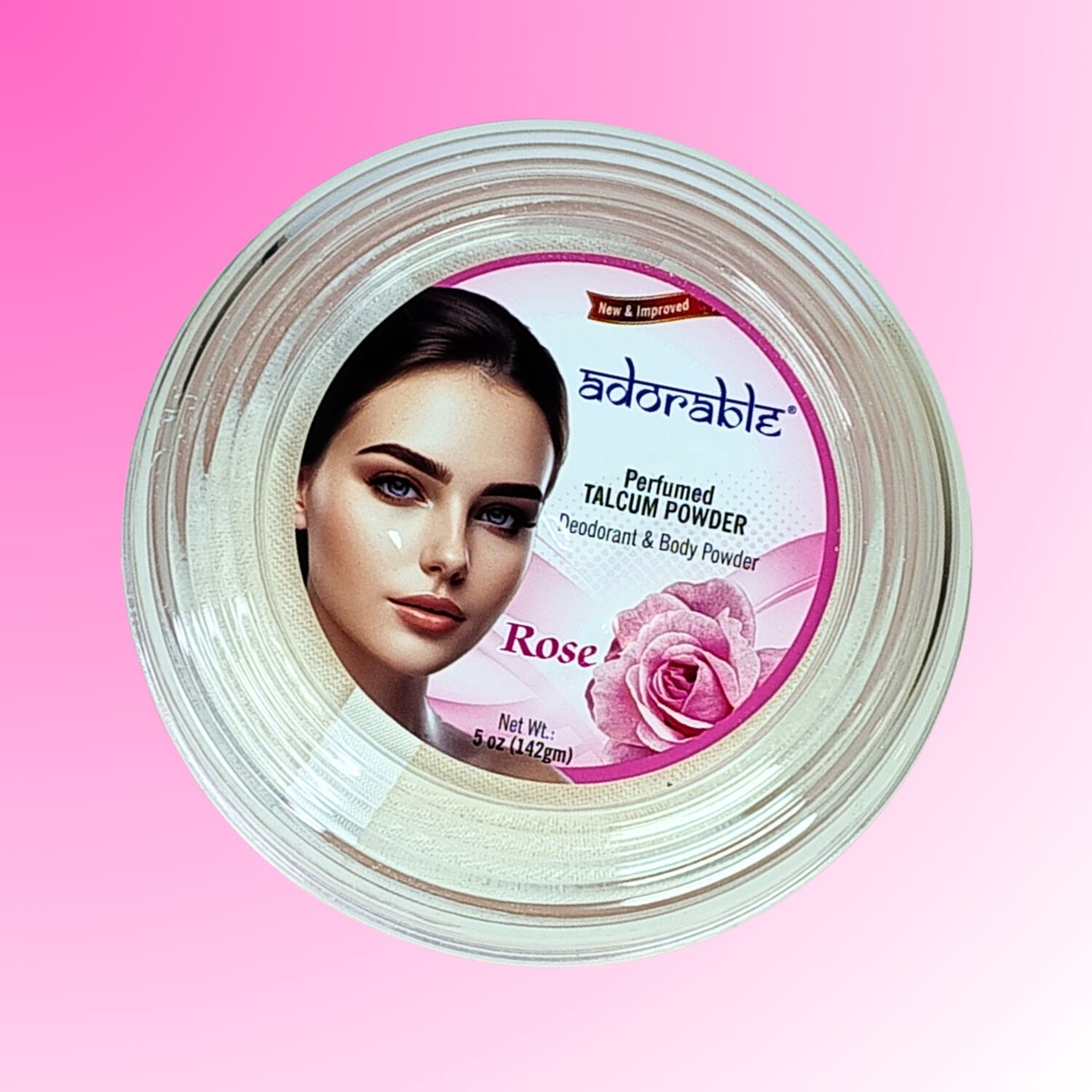 Adorable Talquera Rosa 142 Gr image number 2.0