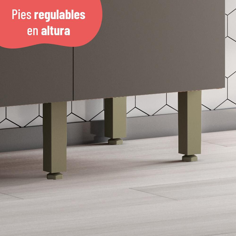 Mueble De Cocina Roca Macadamia / 2 Puertas / 3 Cajones image number 6.0