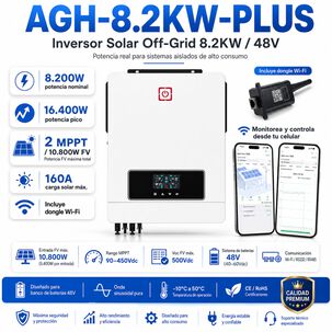Inversor Solar Con Wifi H&iacute;brido 8200w Potencia M&aacute;xima 16400w