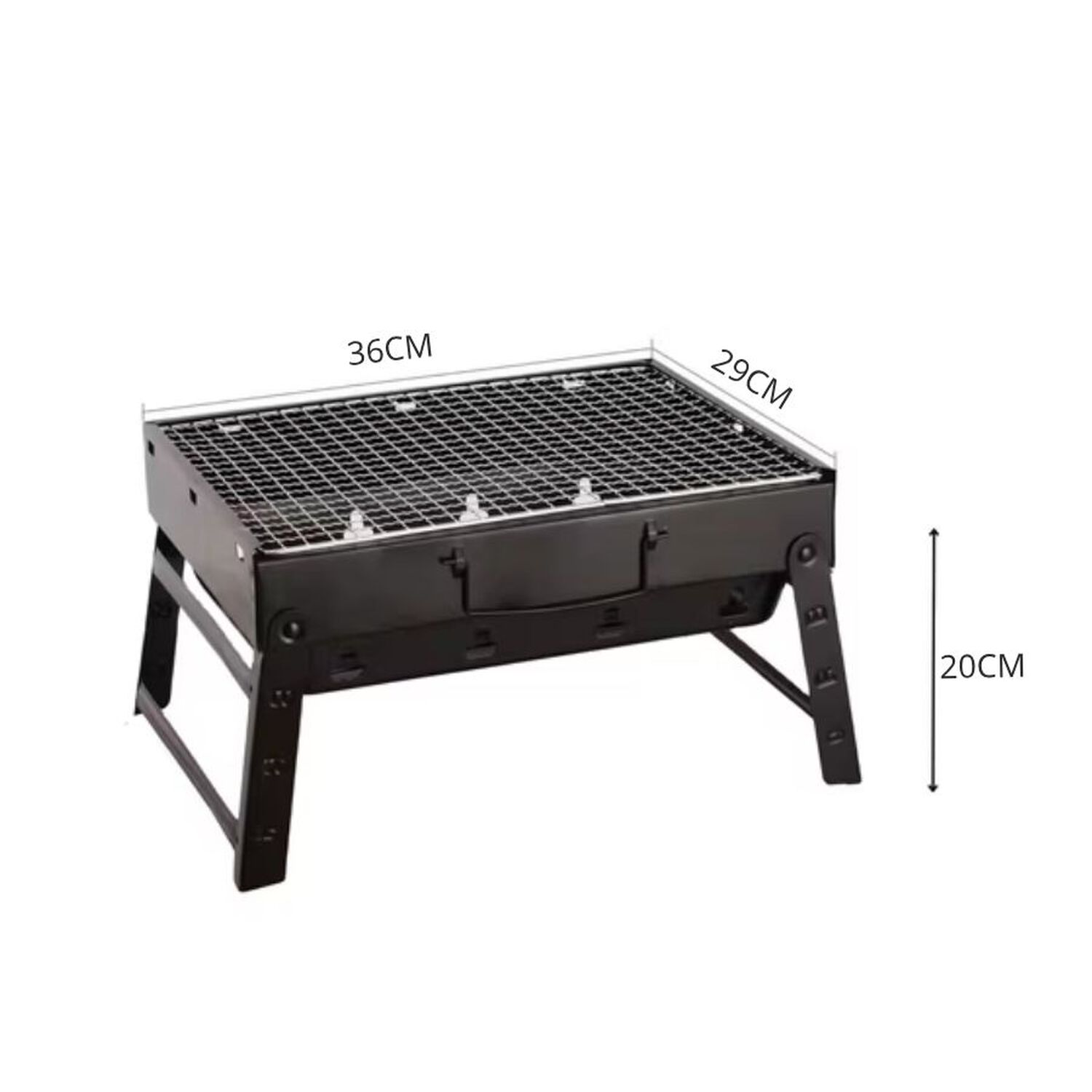 Parrilla Port&aacute;til A Carb&oacute;n Plegable Para Camping Y Asado 36x29cm image number 2.0