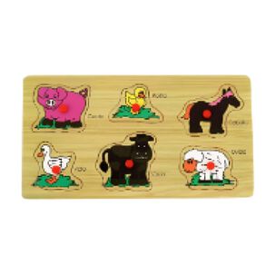 Tabla Espa&ntilde;ola Puzzle De Encaje De Madera