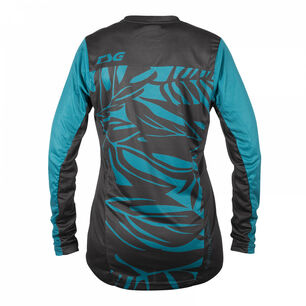 Jersey Tsg Manga Larga Mujer Floral Ocean Depths Negro