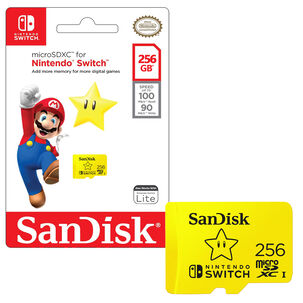 Tarjeta Microsdxc Sandisk 256gb Nintendo Switch 4k 100mb/s
