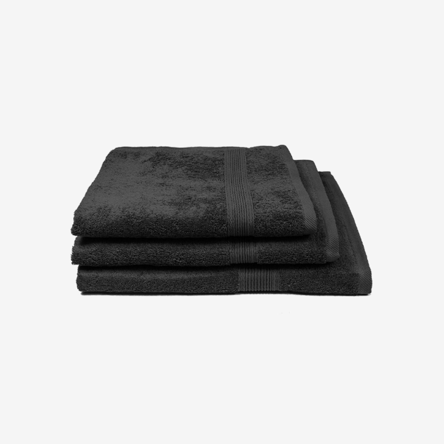 Toalla De Ba&ntilde;o - 100% Algodon 550grs 70x140cm Ultra Absorbente Negra image number 0.0