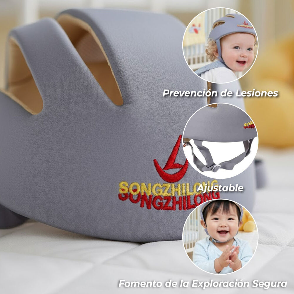 Casco Bebe Protector Antigolpe Seguridad Gateo image number 2.0