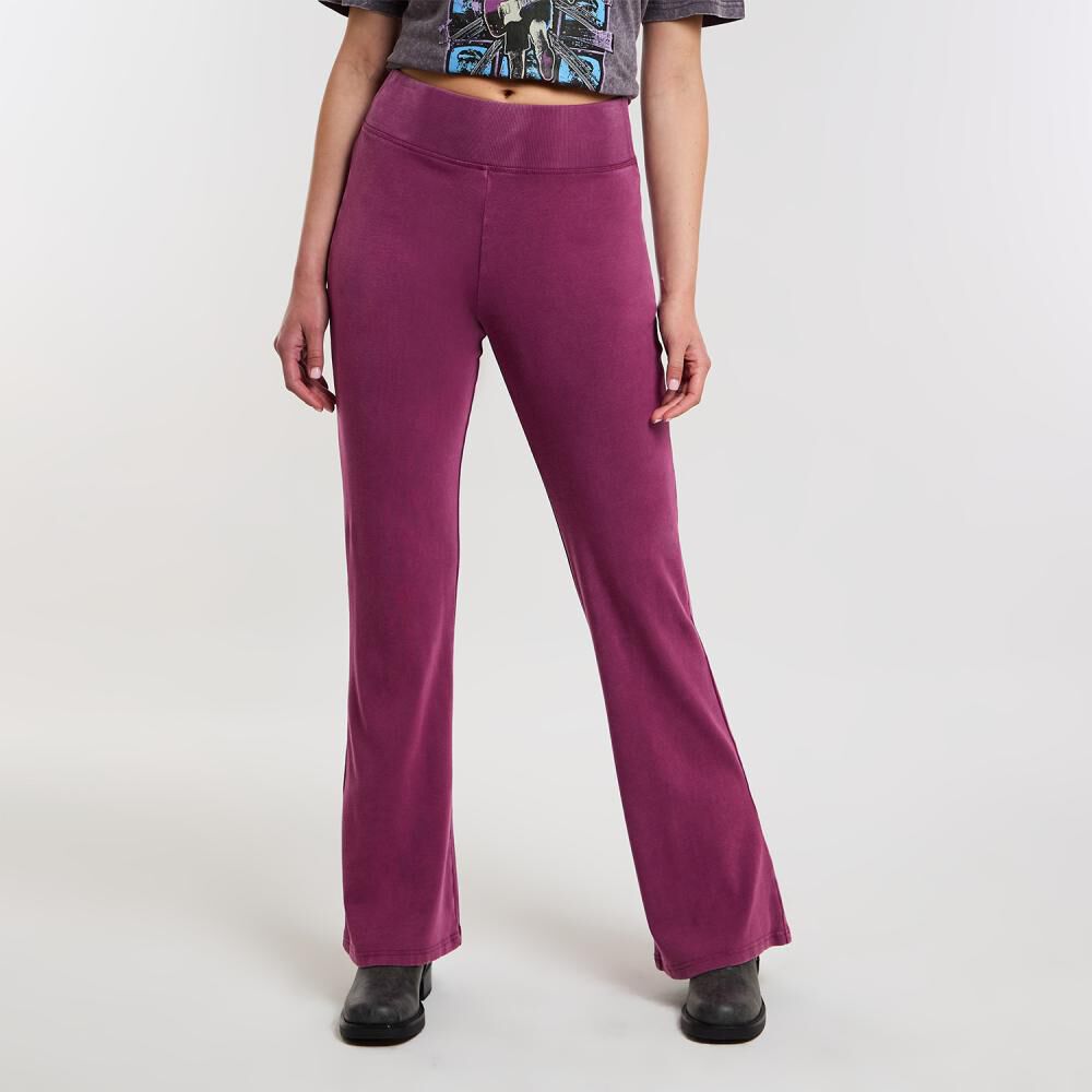 Pantalón De Buzo Tiro Medio Flare Mujer Rolly Go image number 0.0