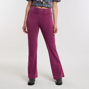 Pantalón De Buzo Tiro Medio Flare Mujer Rolly Go Pantalón De Buzo Tiro Medio Flare Mujer Rolly Go