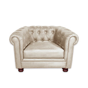 Sofa Florencia 1 Cuerpo Cuero Colorado Beige