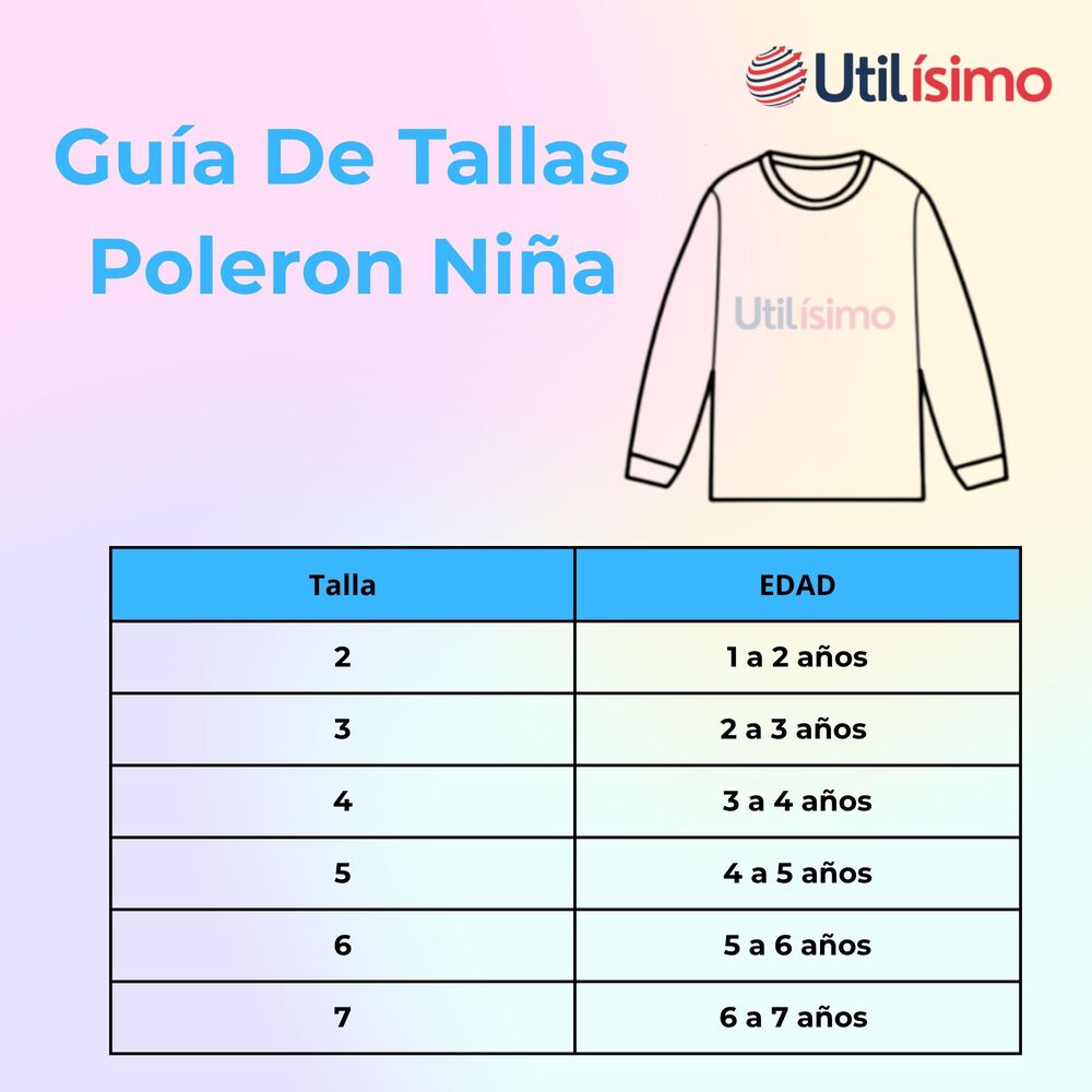 Poler&oacute;n Ni&ntilde;a Manga Larga 100% Algod&oacute;n Rosa Mariposa image number 2.0