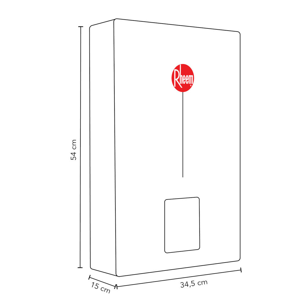 Pack Calefont Rheem 10l. T.forzado G.natural + Kit Ductos image number 13.0