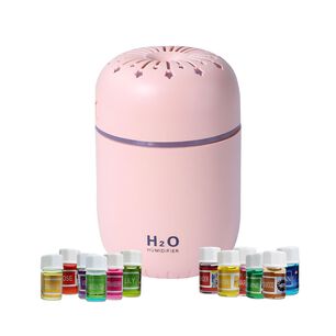 Pack Humidificador De Estrellas + 12 Esencias Aromaticas