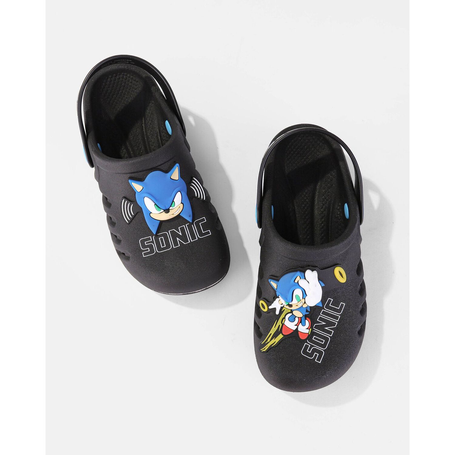 Sandalia Infantil Negro/azul Sonic Speed Ipanema image number 4.0